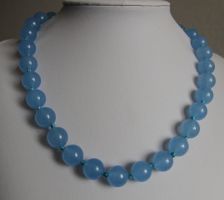NEU Jadekette Jade Kette 1,2cm Perle