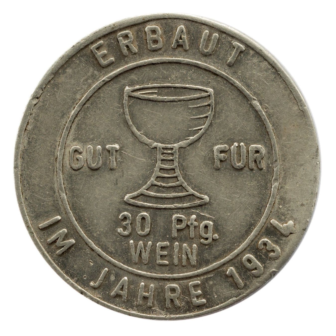 Medaillen: Weinmarke - Jeton - Fritz Keller – Gebraucht aus Rotkreuz von Swiss-Coins