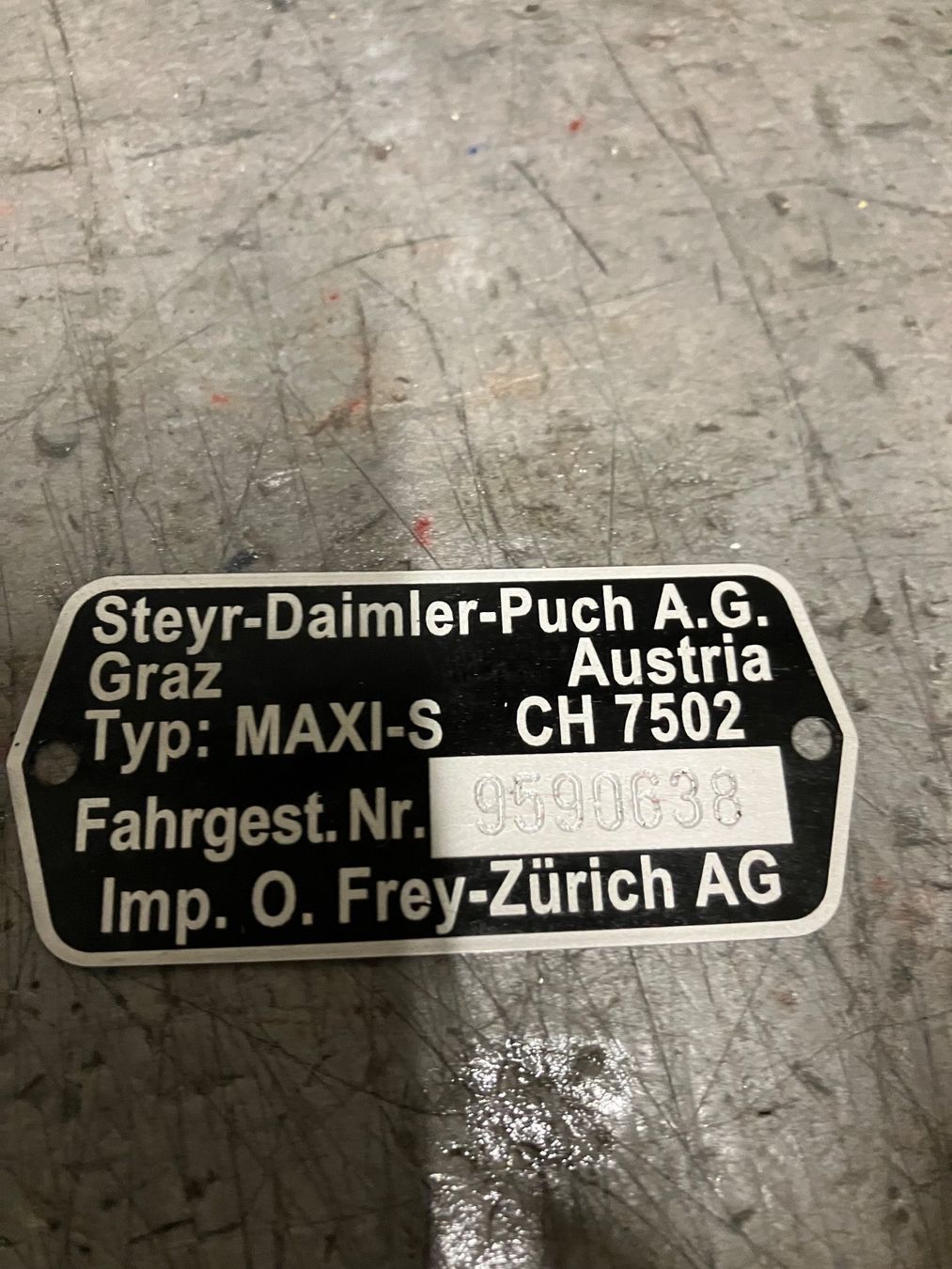 Puch Ciclomotori: Puch Maxi S 7502 Typenschild – Nuovo e nell'imballaggio originale da Balgach venduto da Boehni52 2