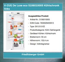 V-ZUG De Luxe eco 5106010005 Kühlschrank links