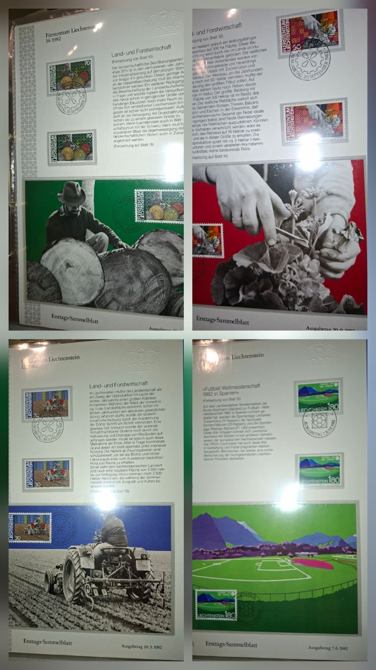Alle Briefmarken: Sammlung FDC / Sammelblätter Liechtenstein – Gebraucht aus Balgach von SIMEON27 5