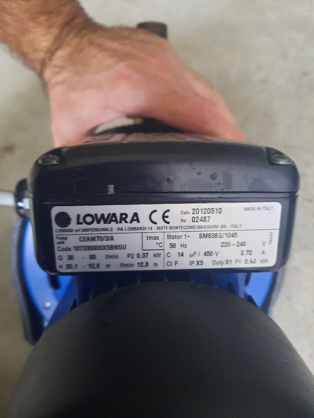 Pompe & Parti di ricambio: Wasserpumpe Lovara CEAM 70/3/A – Usato da Niederuzwil venduto da Luksa2208 3