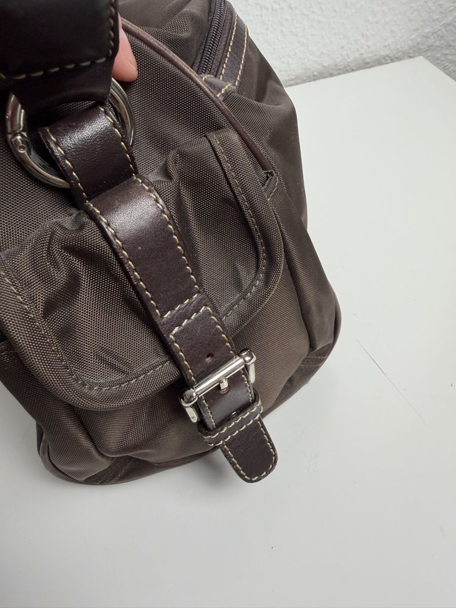 Bogner Borse da donna: Vintage Bogner Brown Nylon Shoulder Bag  – Usato da Knonau venduto da Grapesvintage 2
