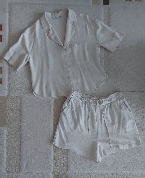 Stradivarius Lotti di vestiti: Stradivarius Set - Bluse & Shorts - Viskose/Leinen Gr L – Usato da Bern venduto da dia_yv66