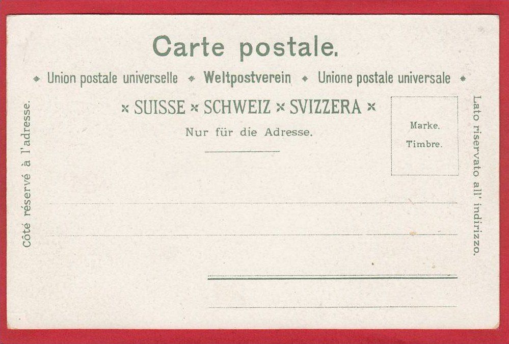 Cartoline postali: BRIENZ LITHO CHOCOLAT & CACAO MAESTRANI – Usato da Grüningen venduto da Kartenlaube 1