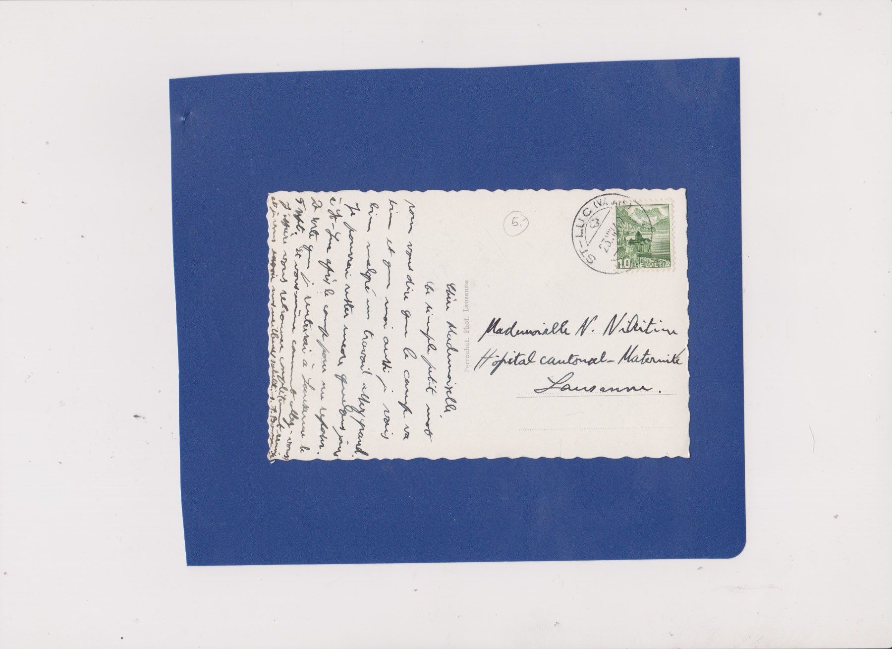 Cartoline postali: Carte postale Valais St Luc et le Thounot – Usato da Bex venduto da Canouille 1