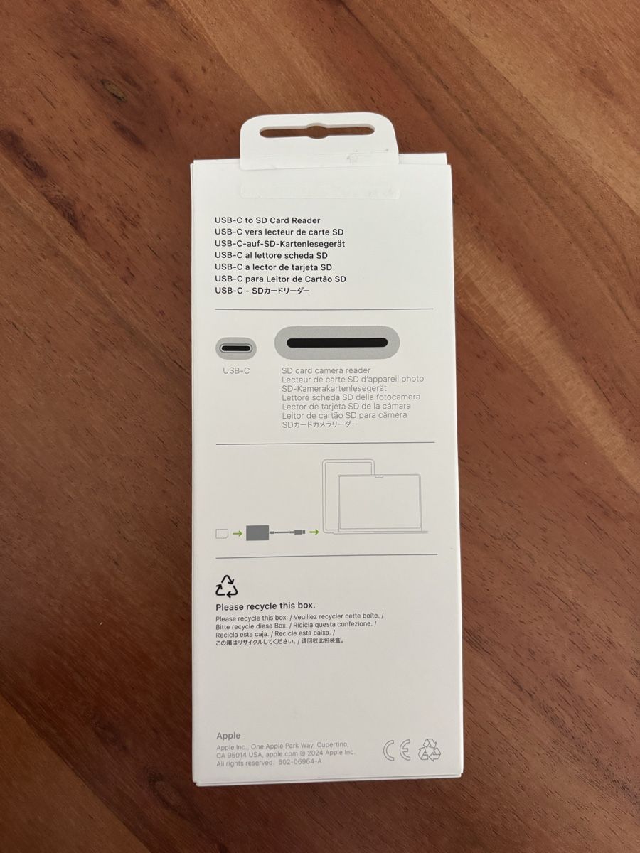 Apple Lettori di schede: USB-C to SD – Nuovo (secondo la descrizione) da Oberkulm venduto da das_frf8 2