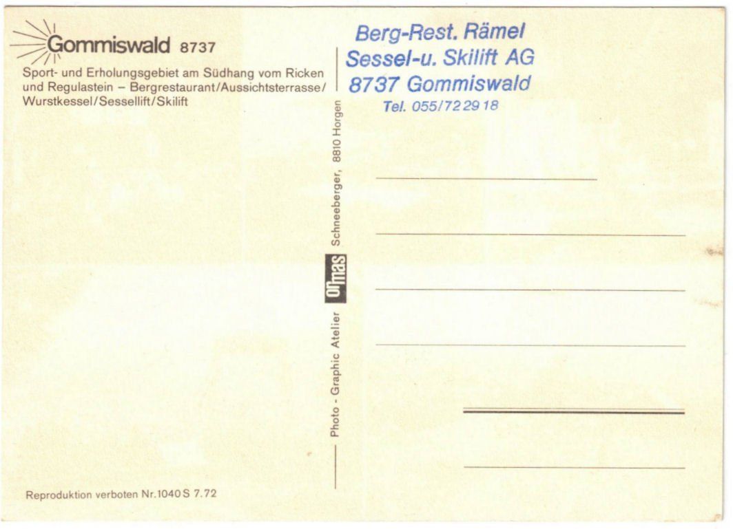Cartoline postali: Gommiswald - 5 Bild AK – Usato da Binningen venduto da Mountainrider 1