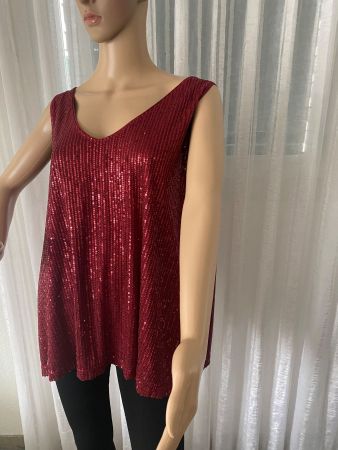 tolles/edles Pailletten Trägertop, L/XL