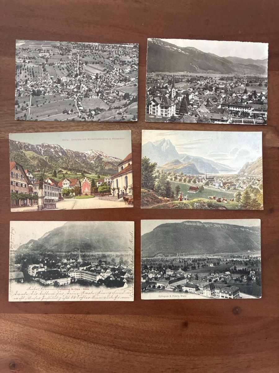 Cartoline postali: 11 Ansichtskarten Schweiz von Stans NW – Usato da Oftringen venduto da Cla.vD.74
