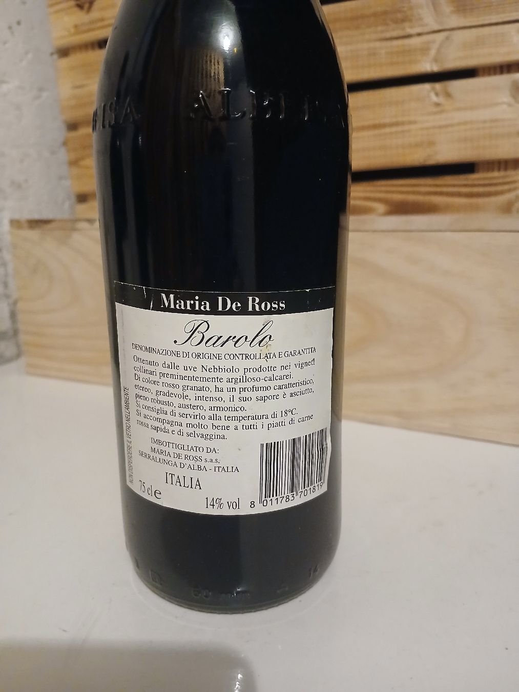 Vino: Barolo 1999 Maria De Ross – Usato da Kriens venduto da Arthur73 2