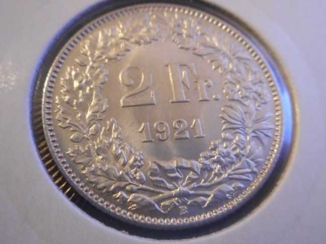 Tutti le monete: 2 Fr.  1921 unz – Nuovo (secondo la descrizione) da Kriegstetten venduto da pizlad2010 7