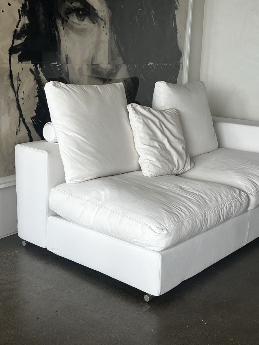 Flexform Sofas: Flexform Groundpiece Sofa by Antonio Citterio - White Panama – Gebraucht aus Oberägeri von Theonose74 2