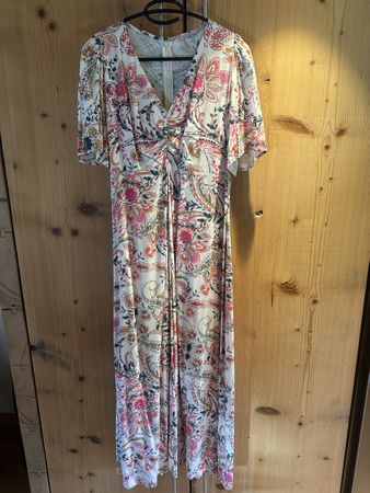 Robe longue fleurie Bohème - idéale pour l'été! Taille S