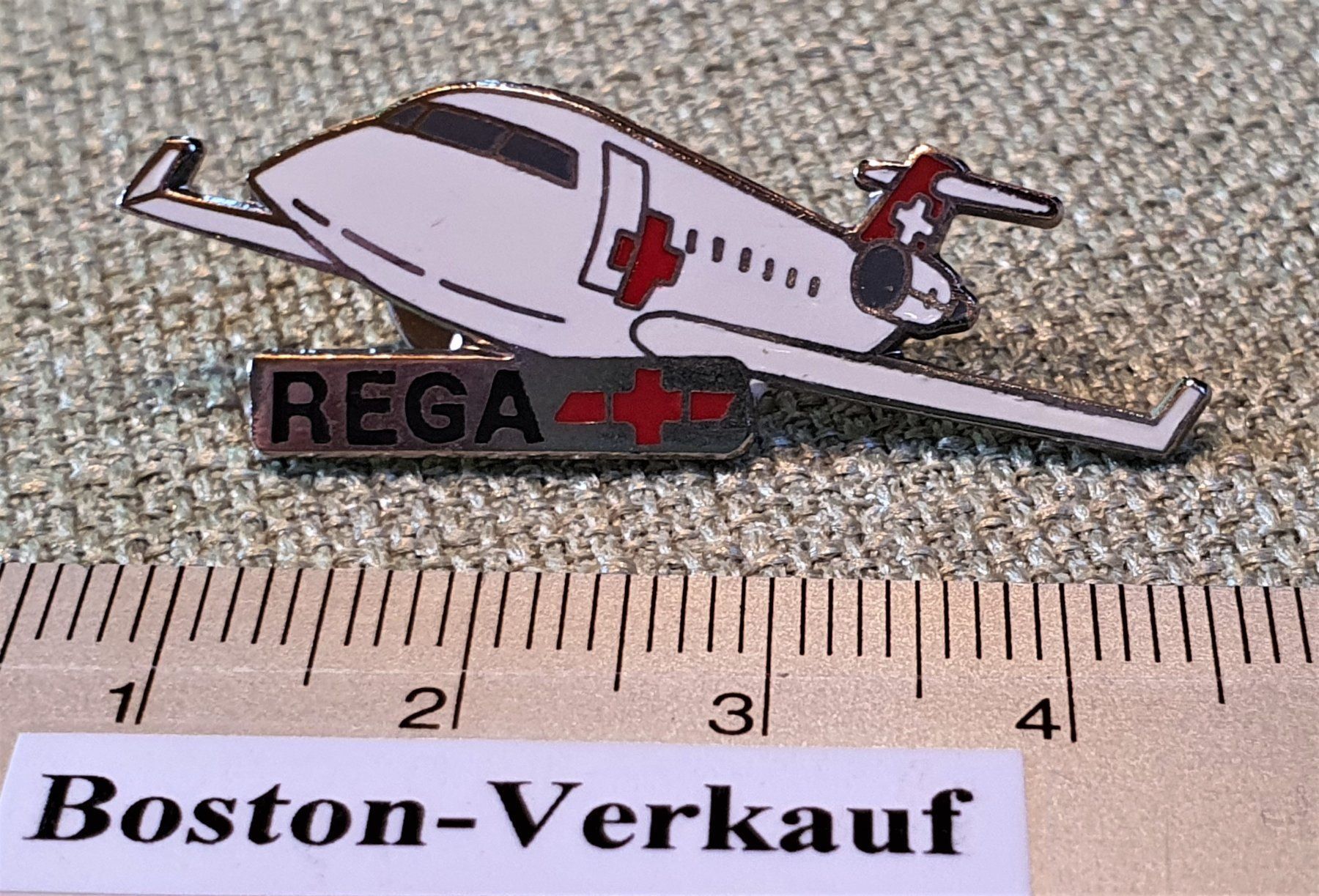 Spille: B016 - Pin Flugzeug REGA Jet - je 2.- – Usato da Reinach BL venduto da Boston-Verkauf 3
