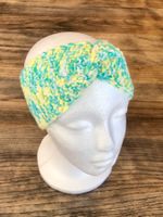 NEU Handgestricktes Stirnband mit Twist vorne