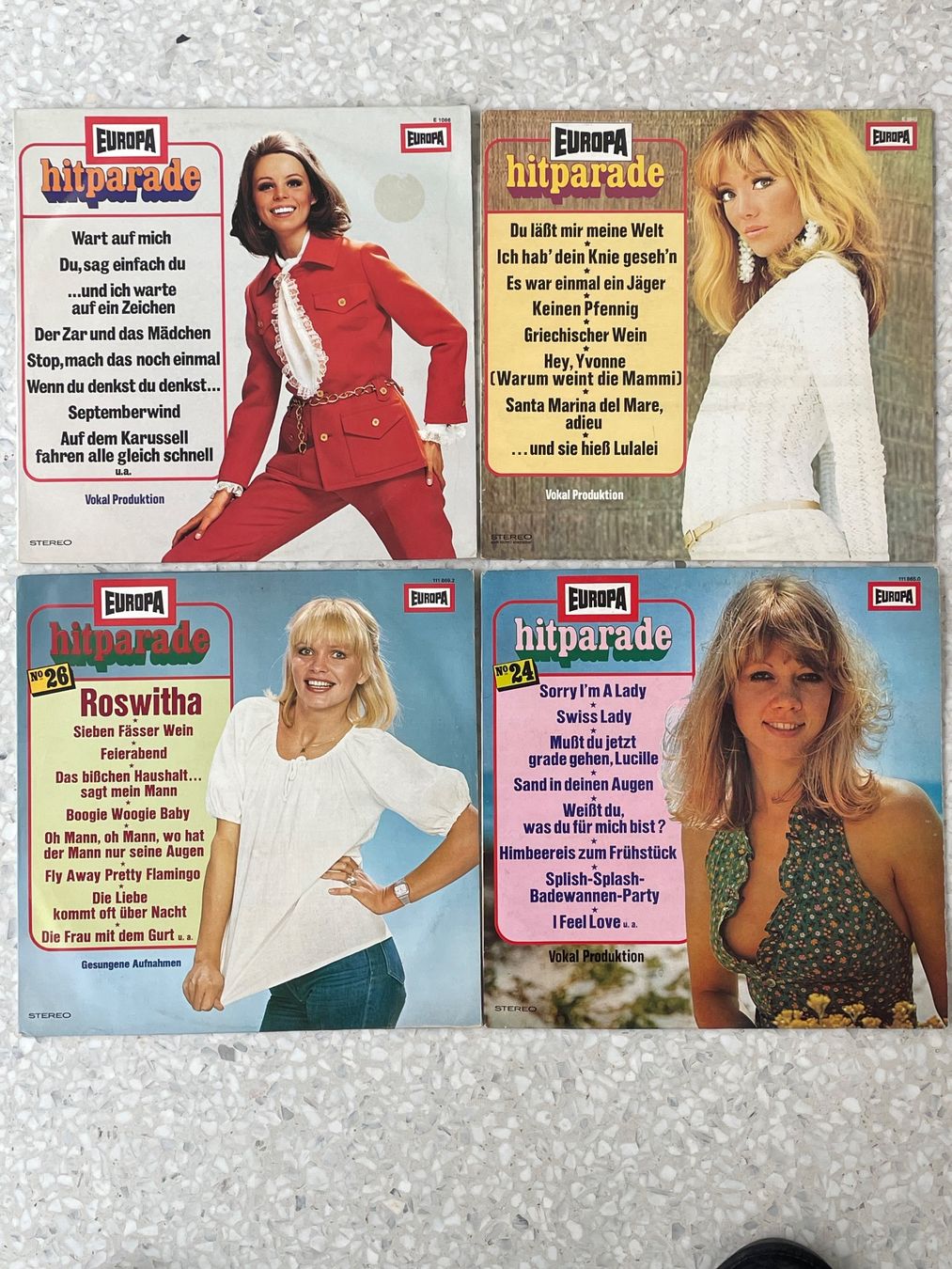 Dischi in vinile: Europa Hitparade 4 LP's – Usato da Sutz venduto da fx05