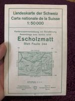 Landeskarte Schweiz Escholzmatt 1:50'000 Jahrgang 1957