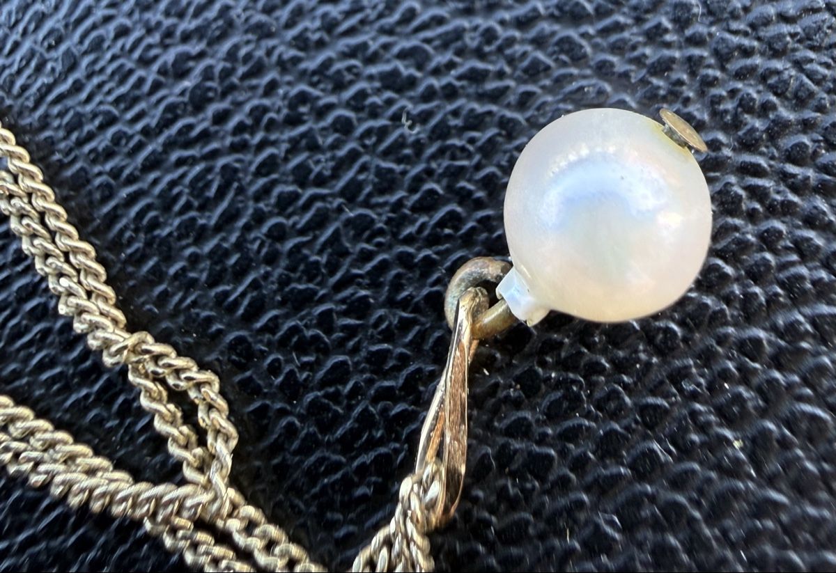 Ketten: Collier avec perle argent 925   – Gebraucht aus Les Bayards von aout 2