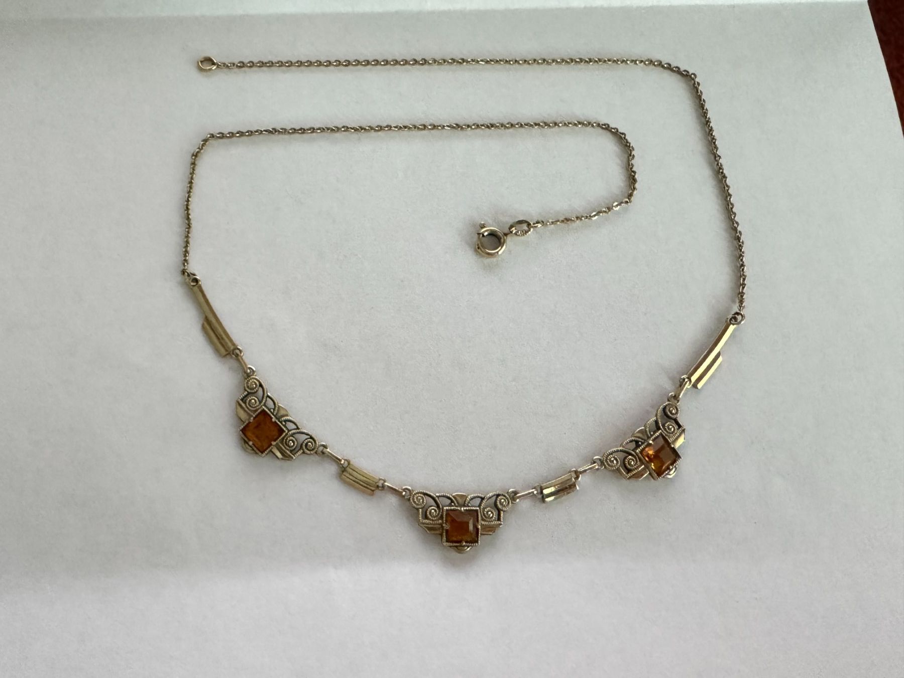 Ketten: Antikes Collier golden-farben – Gebraucht aus Muttenz von einfach-schoen