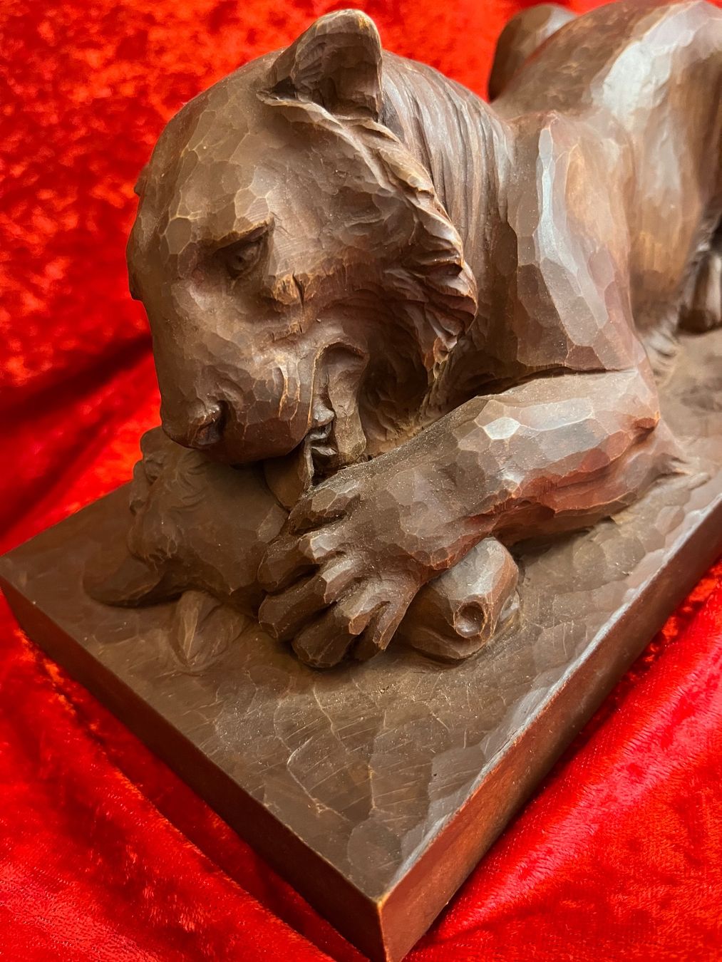 Sculture & Statue: Brienzer Schnitzerei junger Löwe, rar. – Usato da Kandergrund venduto da honey-art_and_more 5