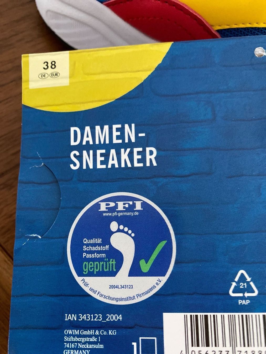 Damenschuhe: LIDL Damen-Sneaker NEU Grösse 38 – Neu und originalverpackt aus Schwyz von Trofana 2