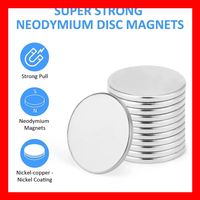 10 x starker Magnet Rund 1 cm Kühlschrank Kupfer Nickel