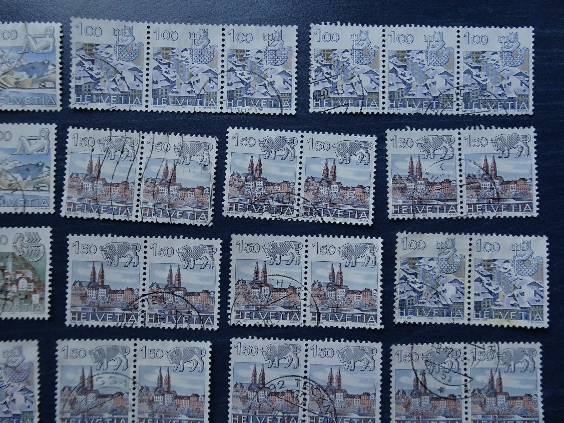 Alle Briefmarken: 1982/86 – Gebraucht aus Aadorf von Chnorli-Furz 2