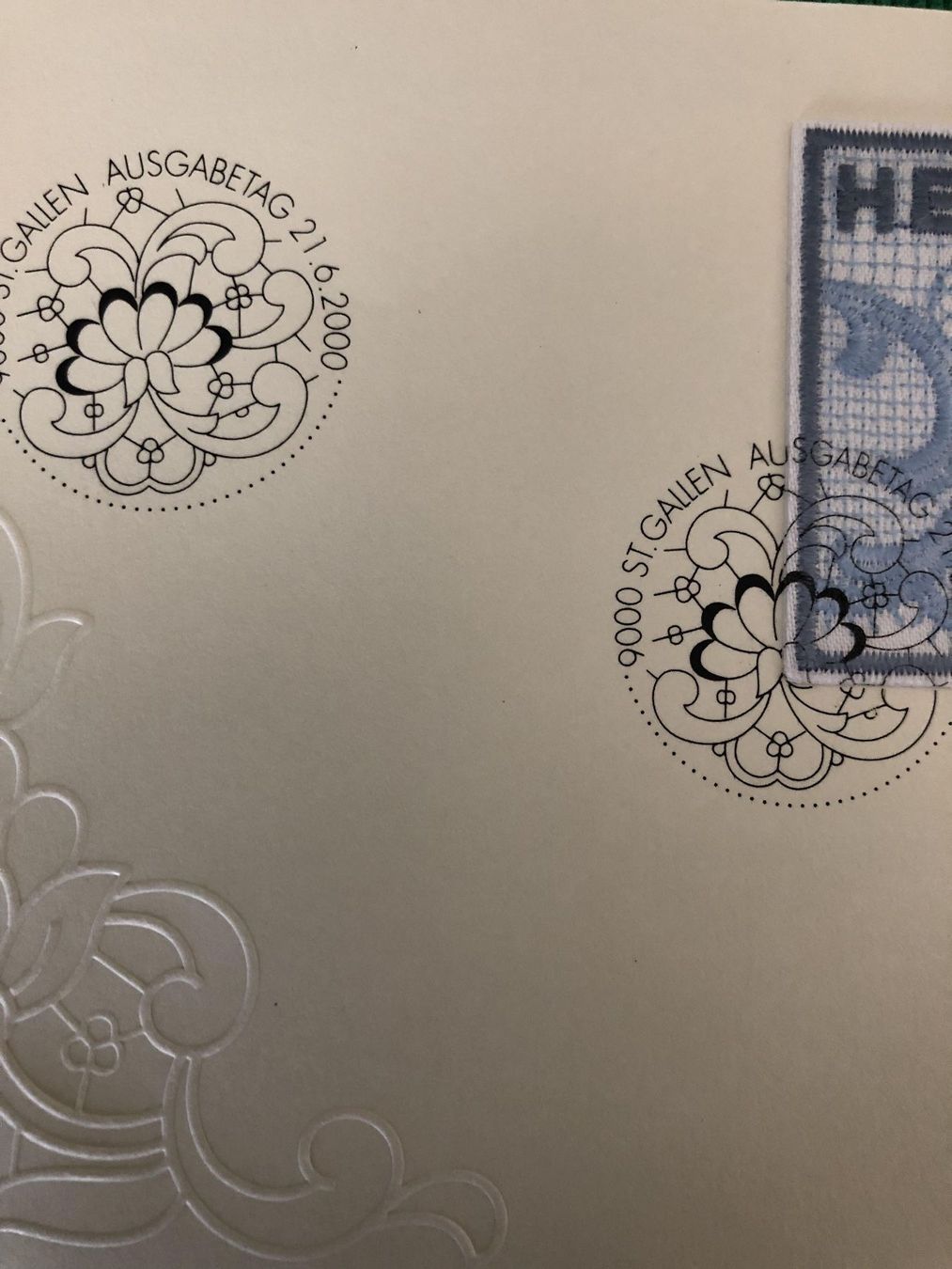 Tutti i francobolli: NABA 2000 St.Gallen – Usato da Horw venduto da Luki49 3