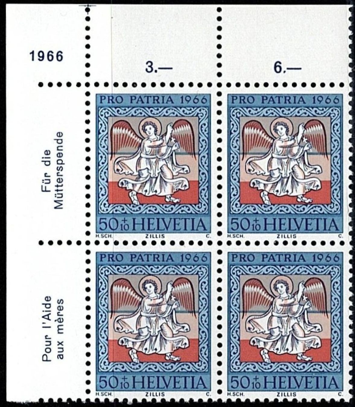 Alle Briefmarken: 1966_VB Serie PP **, SBK B128-B132; fehlerfrei – Neu (gemäss Beschreibung) aus Thun von Nissan 1