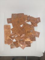 Stickschablonen 44 stk. Aus dünnem Kupferblech