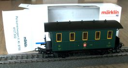 grüner Nostalgie-Personenwagen, II. Klasse, neu & OVP