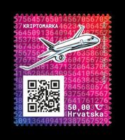 CRYPTO STAMP Kroatien 2020: Flugzeug