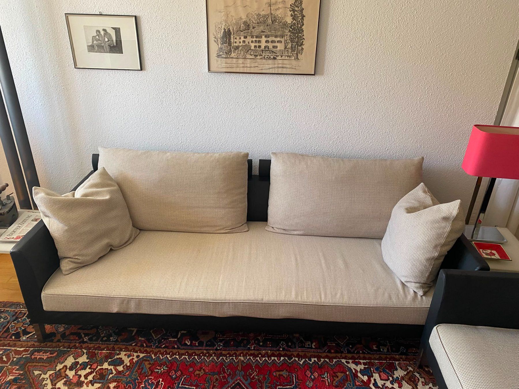 Sofas: Sofa mit Kissen und Sessel – Gebraucht aus Gerlafingen von AishaWittwer