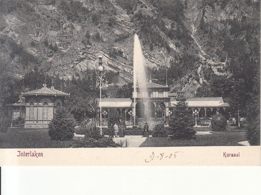 Cartoline postali: Interlaken Kursaal 1905 – Usato da Bürglen TG venduto da StampGraf