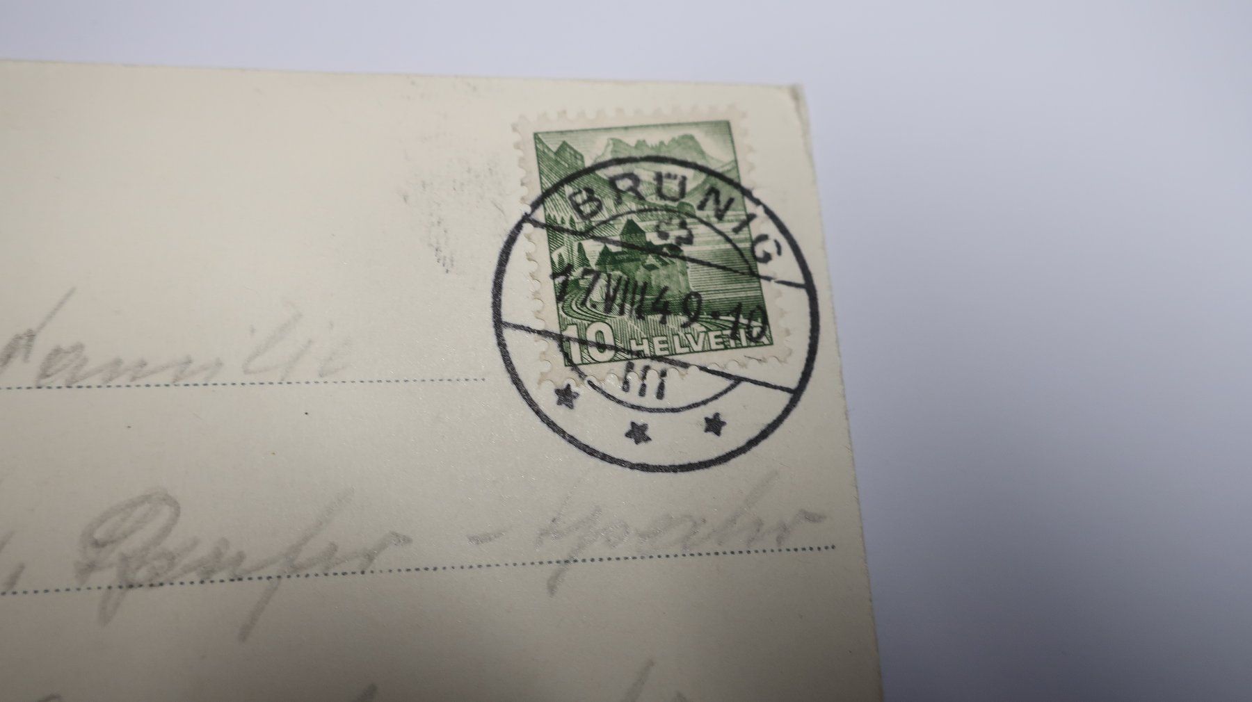 Cartoline postali: Eiger Mönch und Jungfrau  1949 – Usato da Cormoret venduto da Pascalll2001 6