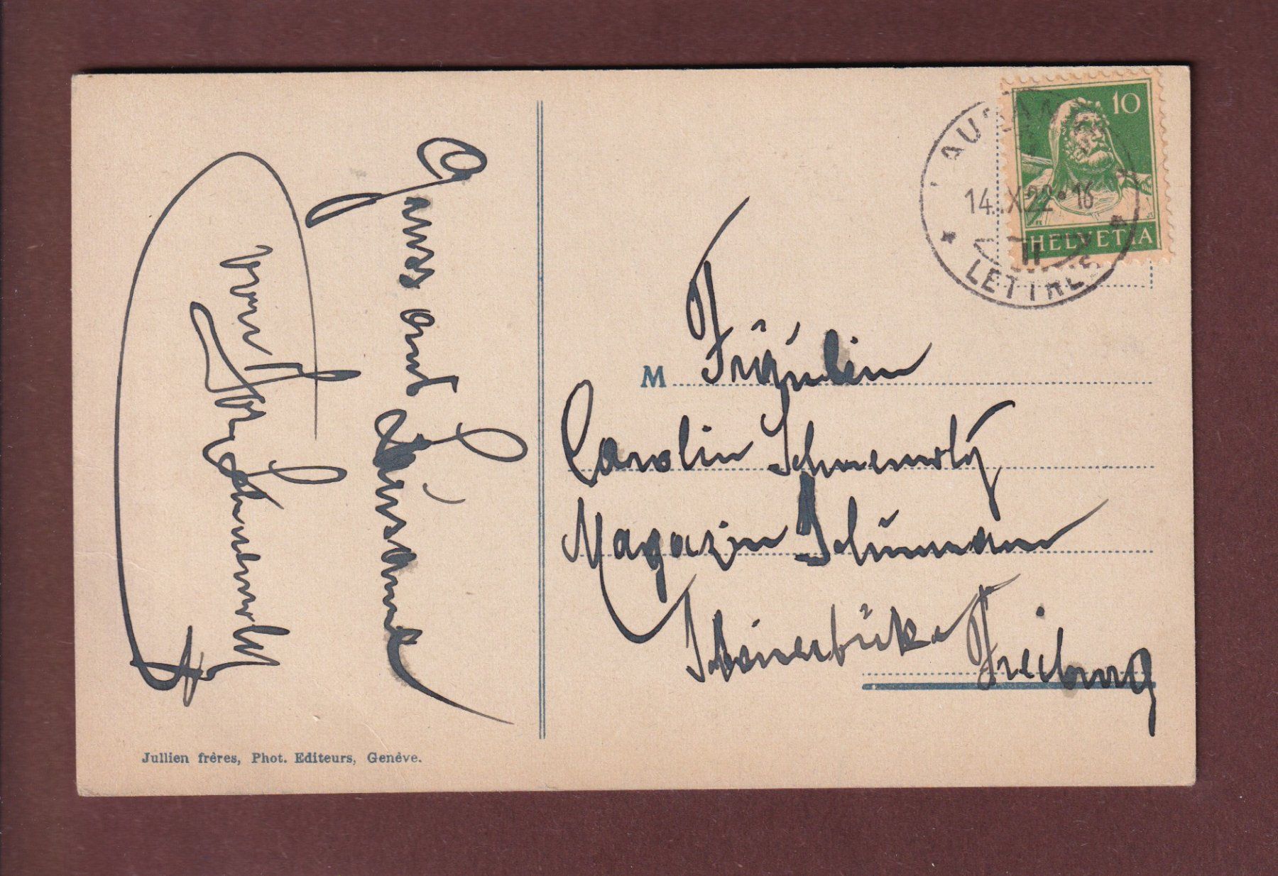 Cartoline postali: LAUSANNE - Grand Pont - 1922 – Usato da Pully venduto da nicecards 1