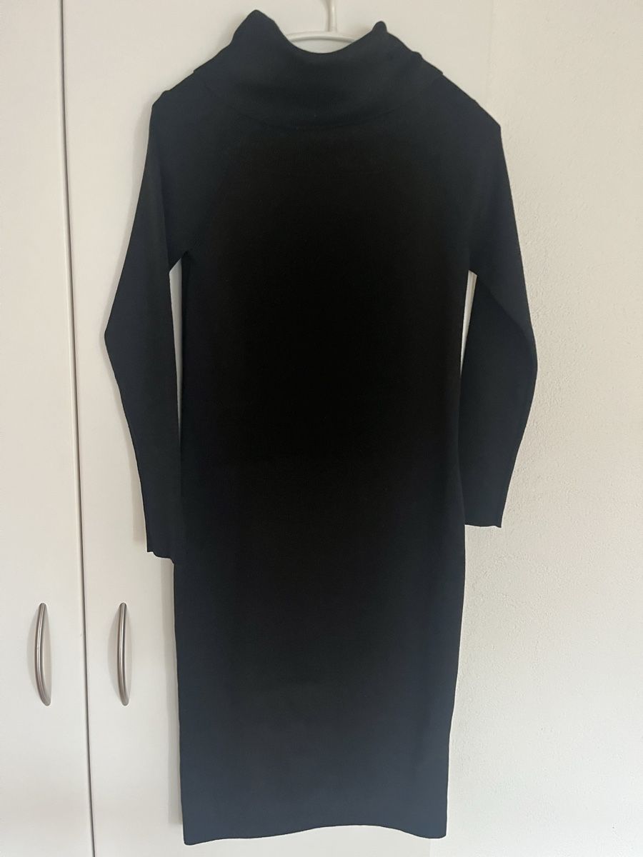 Esprit Vestiti: Esprit Strickkleid, XS, Schwarz mit Rollkragen – Usato da Wädenswil venduto da Iana32