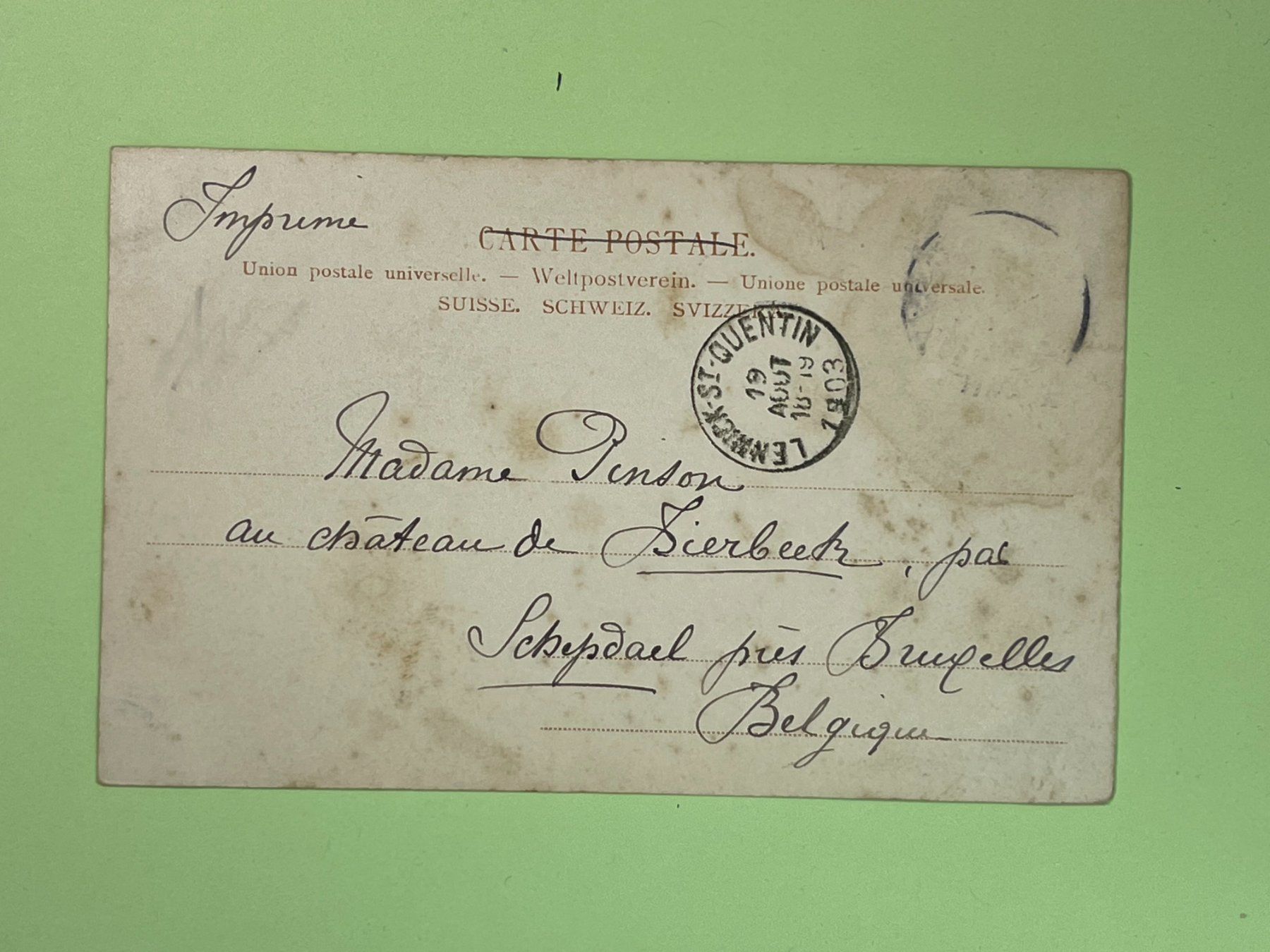 Cartoline postali: Les chiens du Grand Saint-Bernard – Usato da Steg VS venduto da _vinci_ 1