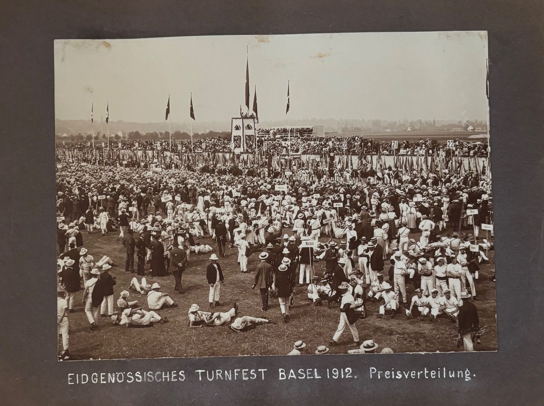 Ansichtskarten: Eidg. Turnfest Basel  / 5 x Eidg. Wasserfahrtfest Birsfelden – Gebraucht aus Frauenfeld von Merk52