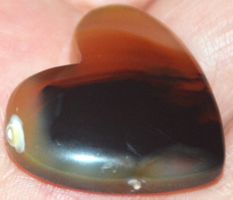 Cabochon L-1079 – Botswana Achat Herz – 25x27mm