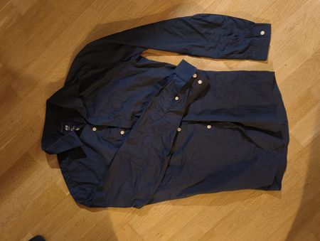 Herren Hemd H&M Slim Fit dunkelblau Grösse M 