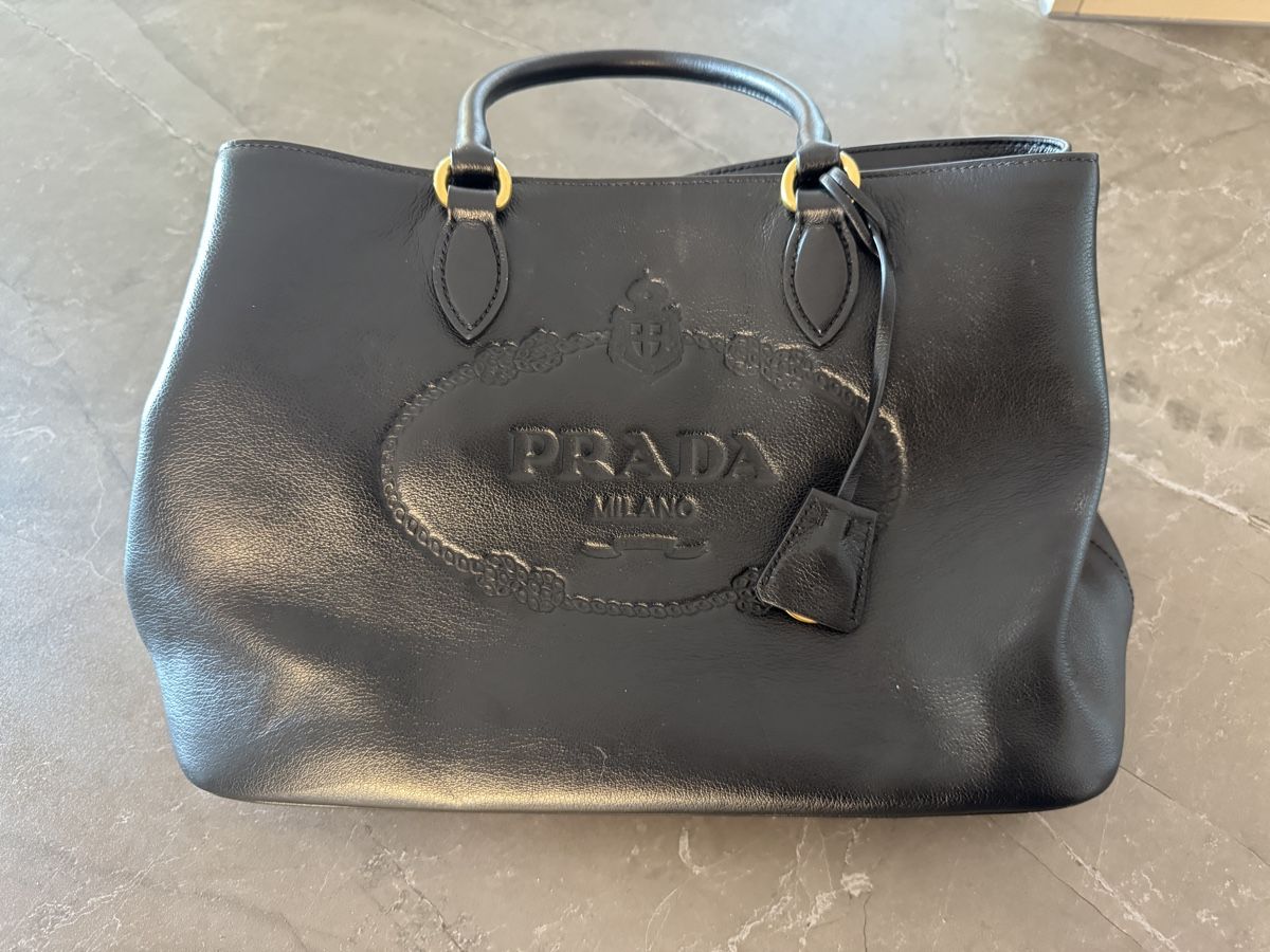 Prada Taschen für Damen: Prada Kalbsledertasche Double 1BA579 Schwarz – Gebraucht aus Schindellegi von Leormn_ch 5