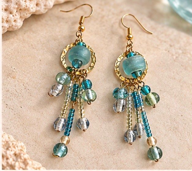 Orecchini pendenti & Orecchini a lobo: Boucles artisanales verre – Nuovo (secondo la descrizione) da St-Saphorin-Morges venduto da chl_s5rr 1