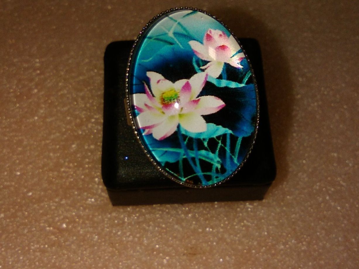 Bagues: RING EDELSTHAL,,MIT BLUMEN,,GLANZIG – Neuf (Voir description) à Basel par bijoutrie_4 2