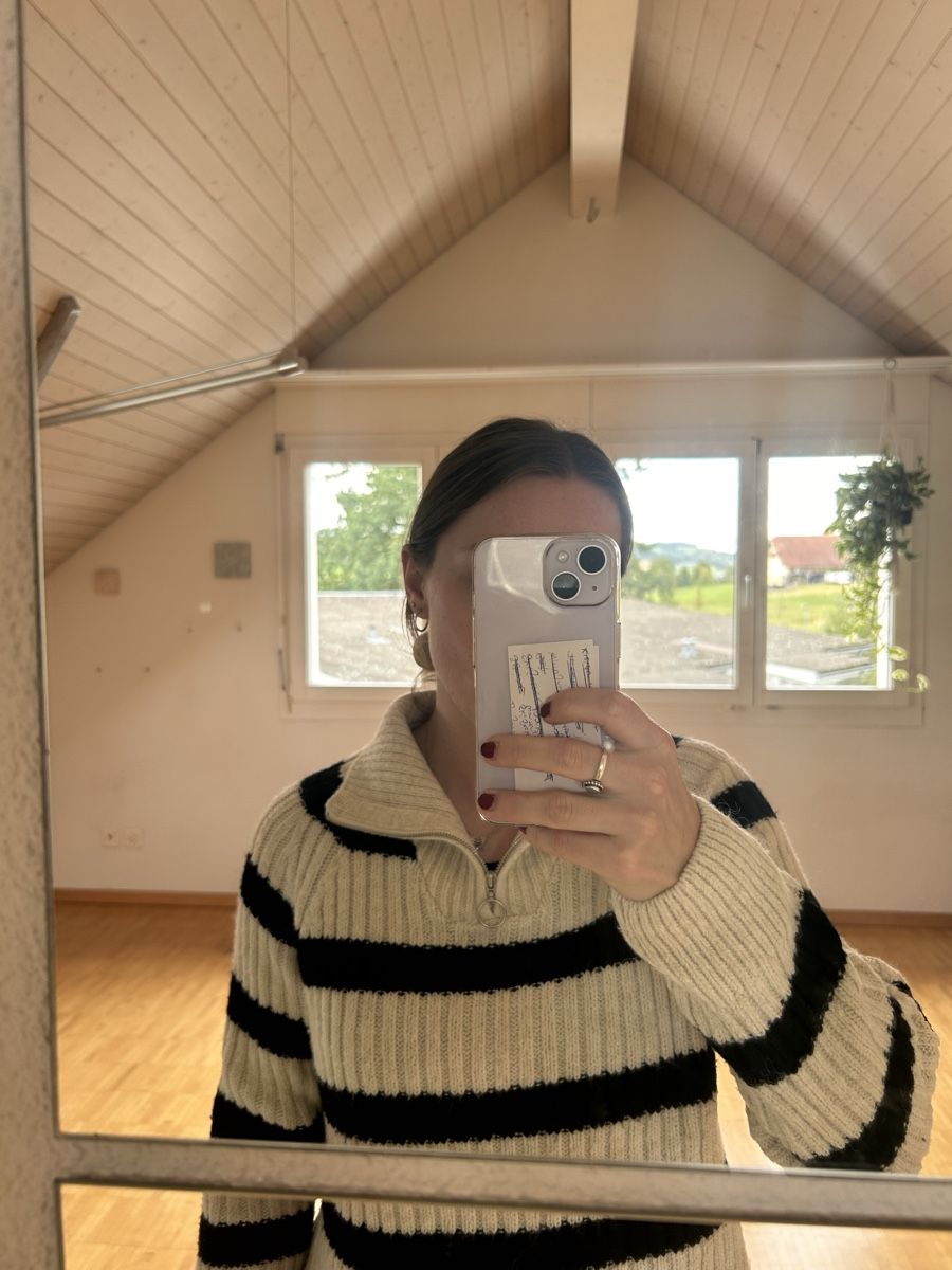 H&M Maglioni & Felpe: Pullover Damen beige gestreift mit Reissverschluss Groesse S – Nuovo (secondo la descrizione) da Luzern venduto da ali_7mvs 1