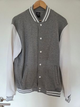 Urban Classics College Jacke Grau Weiss M TB207