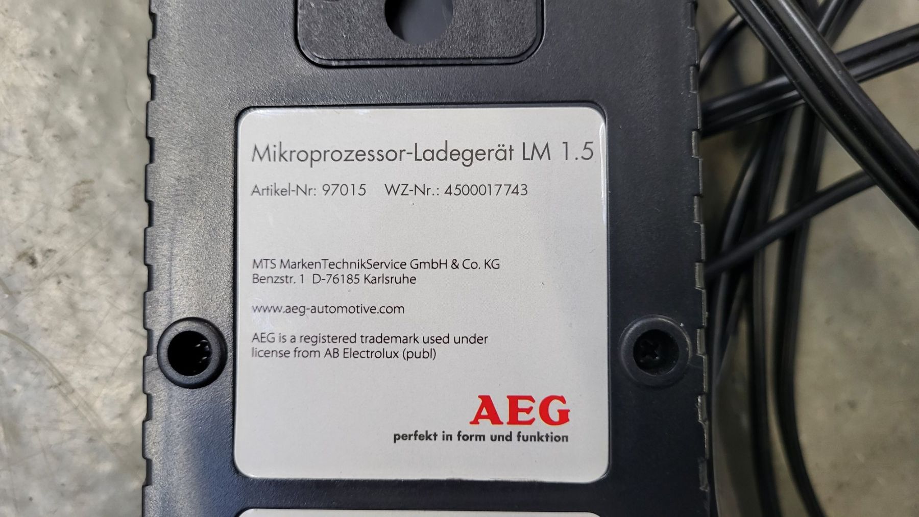 Caricabatterie: Motorrad Batterie Ladegerät AEG LM 1.5 – Usato da Tägerschen venduto da Moto-Welt-Parts 1