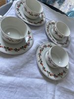 Kaffeegedeck Langenthal Chateau 4er Set Rosenmuster Porze...