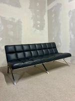 Designer Sofa , Sitzbank, Loungesofa, schwarz, Chromgestell